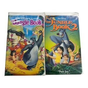 Walt Disney Classic The Jungle Book and The Jungle Book 2 VHS Tapes